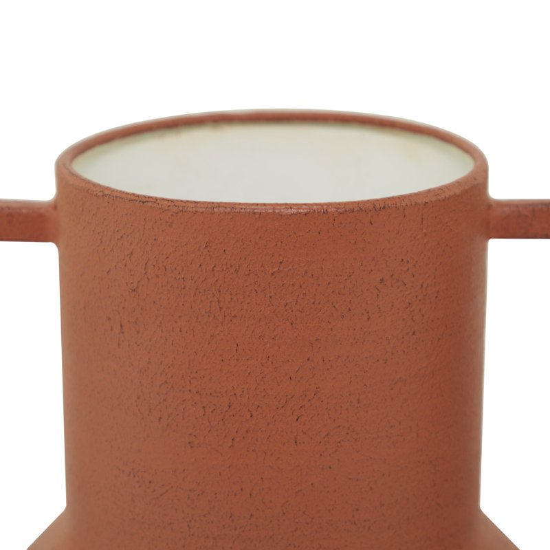 Joss & Main Irina 2 Piece Red Metal Table Vase Set Wayfair